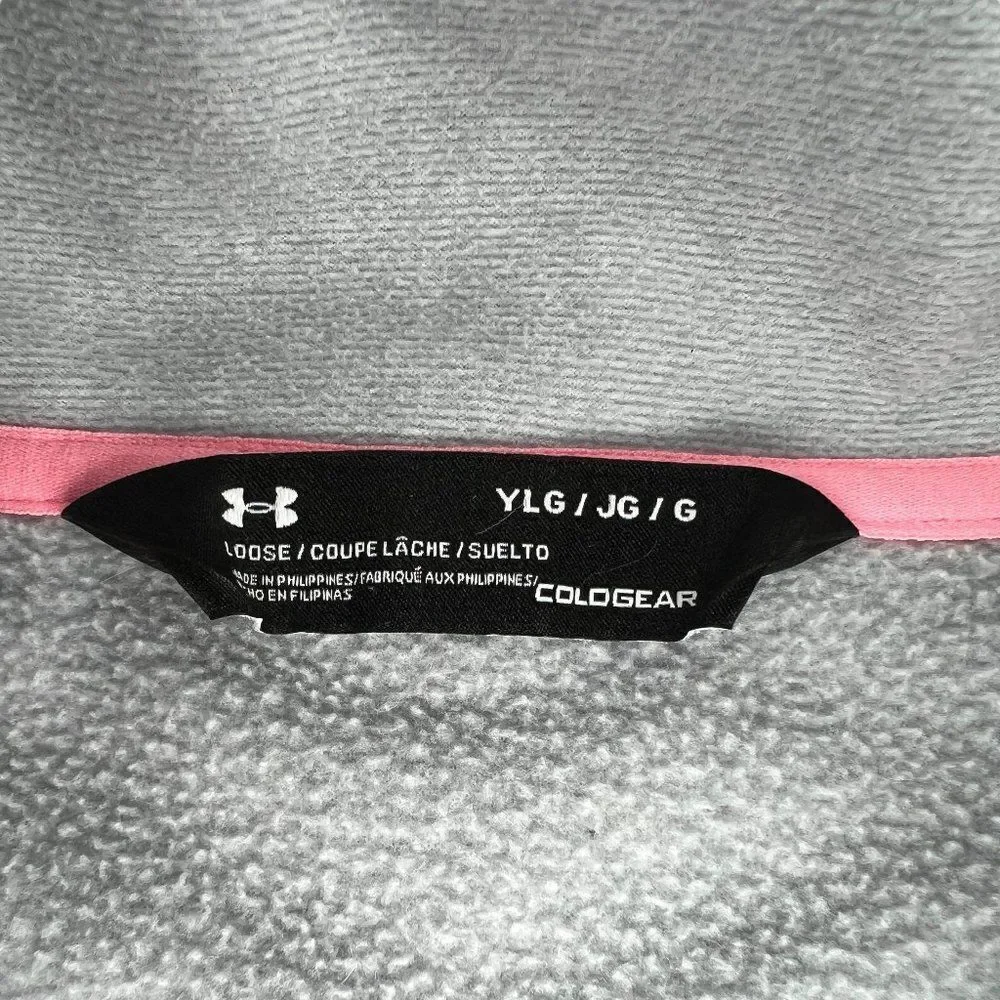 Under Armour‎ Sweater Sweatshirt Girls 1/4 Button Lightweight Pullover Jacket